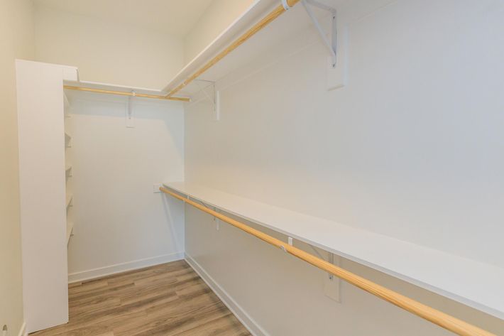 EXPANSIVE WALK-IN CLOSETS