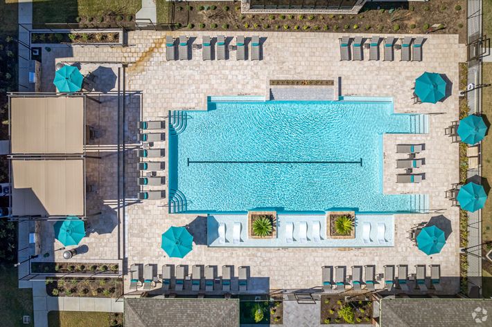 Aerial View of Swimming Pool