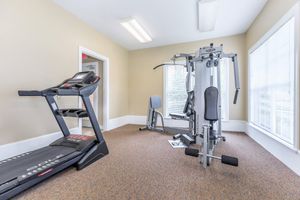 This is the fitness center for Lakeshore Crossing Apartments