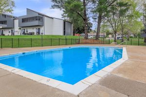 Shimmering Swimming Pool at River West Apartments