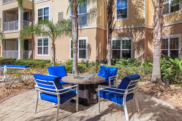 Patio at RiZE at Winter Springs Apartments in Winter Springs, FL