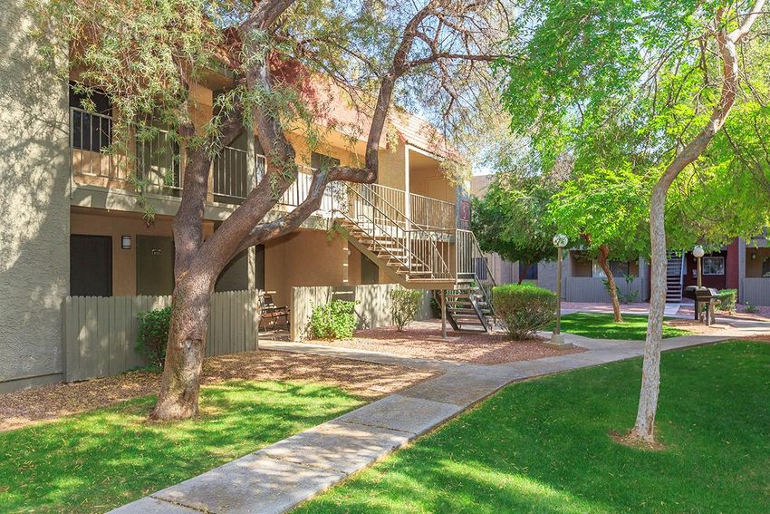 Building exterior at Rancho Sierra Apartments.