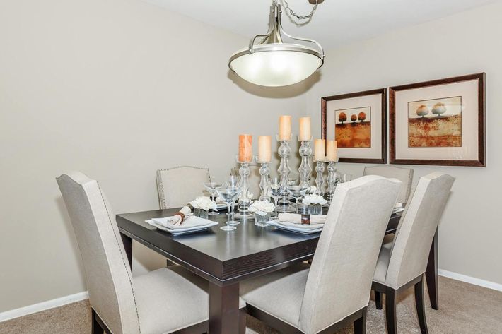 a dining room table