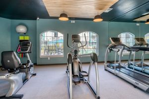 Elliptical machine and treadmill in Fitness Center at Prisma in Albuquerque, New Mexico