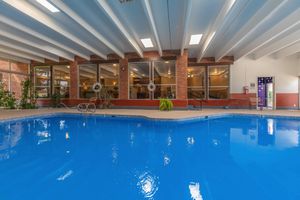 an indoor community pool