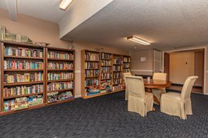 community library full of books