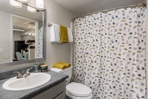 En-Suite Bathroom with Bathtub  - Elevate Apartments - Tucson - Arizona