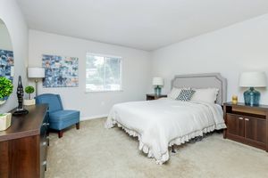Bedroom with Fresh Carpeting - The Ivy Apartments - Greenville - South Carolina