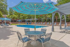 Pool-Side Shaded Lounge Areas - Edgewater Village Apartments - Greensboro - North Carolina