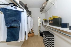 furnished walk-in closet