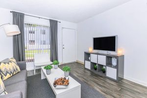Renovated 1 bedroom apartment living room
