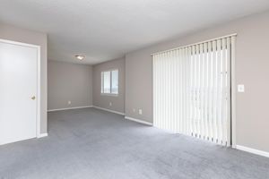 Spacious living room at Hickory View Apartments 