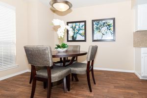 dining room with wooden floors