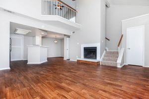 apartment with a fireplace