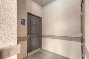 Community restroom doors