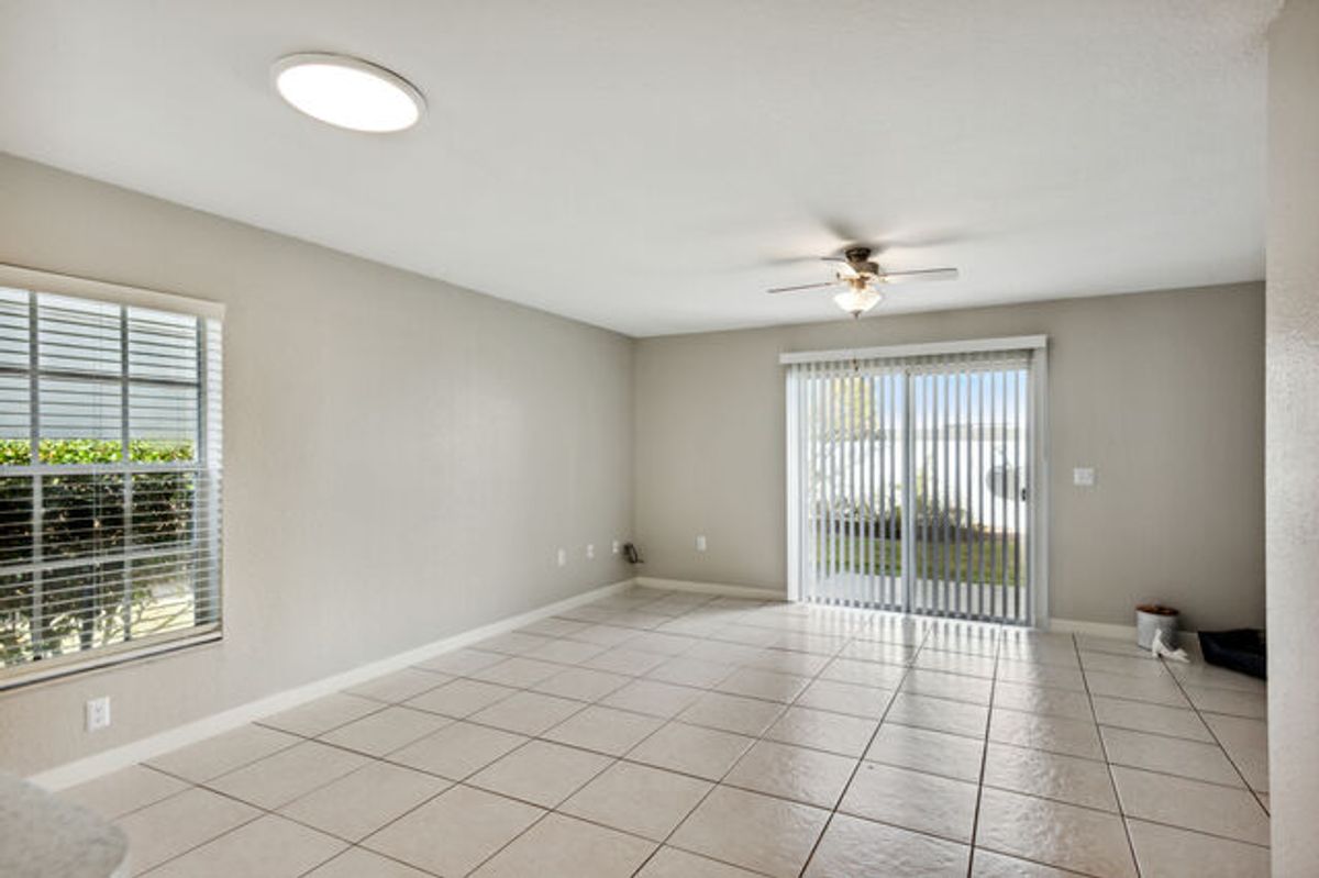 White Tiled Living Room