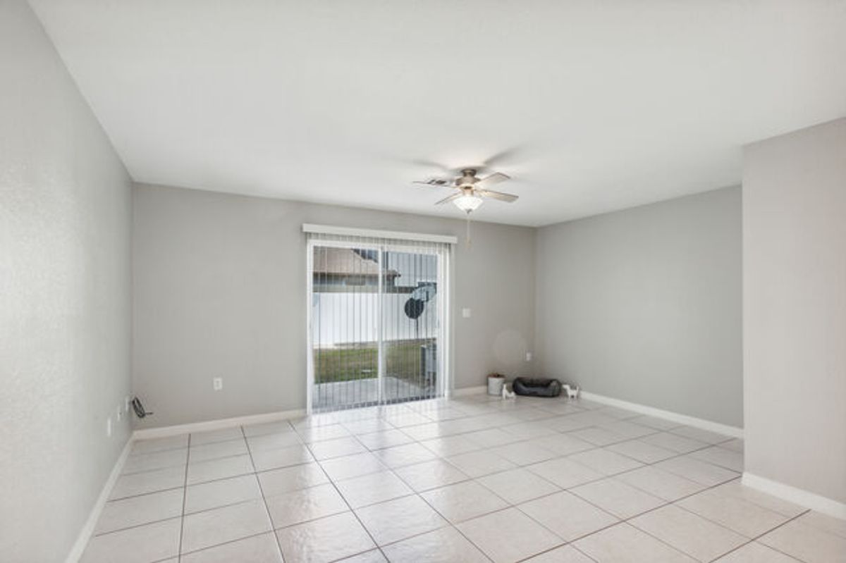 White Tiled Living Room
