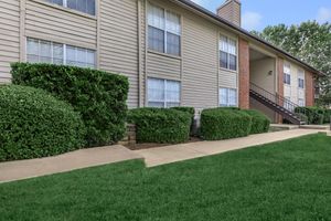 community building with stairs