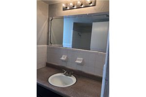 bathroom with a mirror