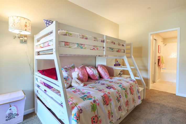 furnished bedroom with bunk beds