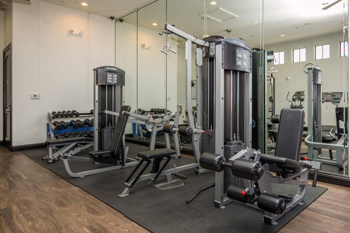 Fitness Center with Cardiovascular Equipment here at The Passage Apartments