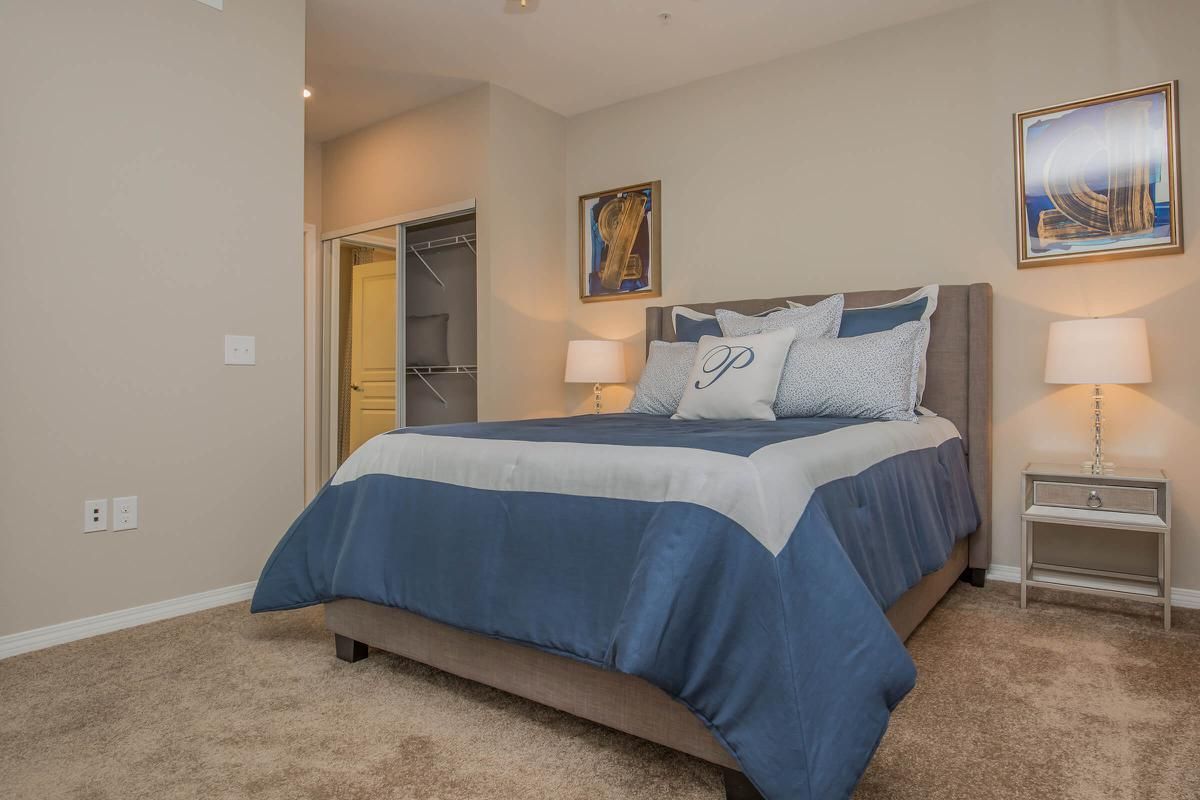 B3 Elegant Bedroom here at The Passage Apartments in Henderson, NV