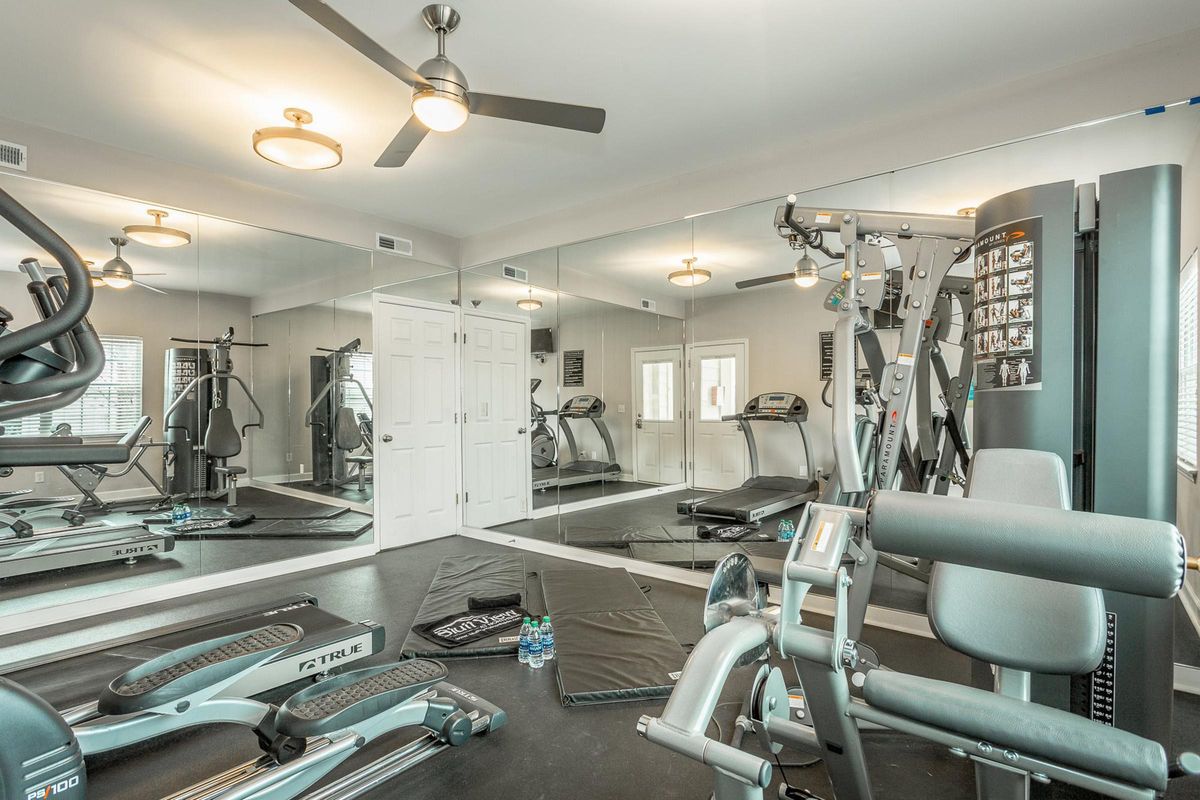 Cardio Equipment at Bluff View at Northside Apartments