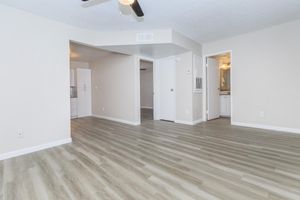 Large white spacious 1 bedroom floorplan
