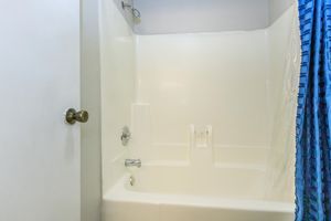 a shower and tub
