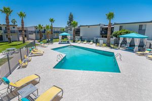 Large Sundeck with Resort-style Furniture - The Gallery Apartments - Tempe - Arizona