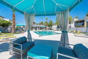 Large Sundeck with Resort-style Furniture - The Gallery Apartments - Tempe - Arizona
