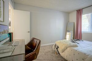 Large Versatile Bedroom with Fresh Carpeting - Treehouse Apartments - Albuquerque - New Mexico