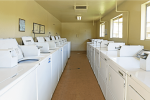 HUGE LAUNDRY FACILITY RIGHT ON GROUNDS