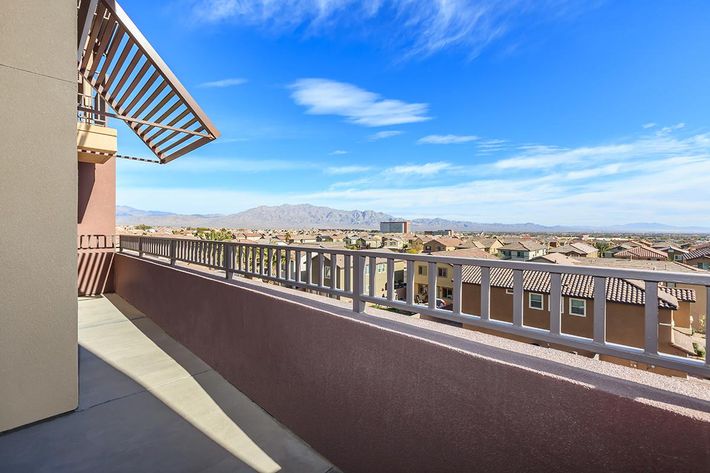 OVERSIZED BALCONIES AND PATIOS AT ECHELON AT CENTENNIAL HILLS IN LAS VEGAS