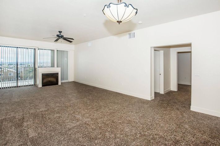 FIREPLACE, CEILING FANS, AND CARPETING AT ECHELON AT CENTENNIAL HILLS IN LAS VEGAS
