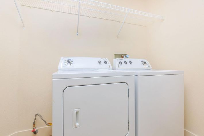 WASHER AND DRYER IN THE HOMES AT ECHELON AT CENTENNIAL HILLS IN LAS VEGAS