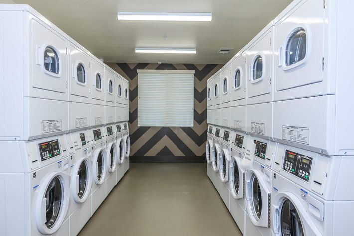 Washer and dryers in the community laundry room