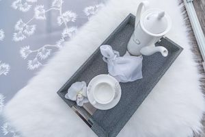 a cup of coffee on a table