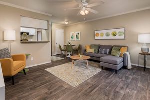 Updated Living Space with Wood-Style Flooring - Glenridge Apartments - Glendale - Arizona