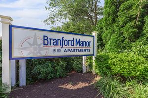 Branford Manor Apartments monument sign