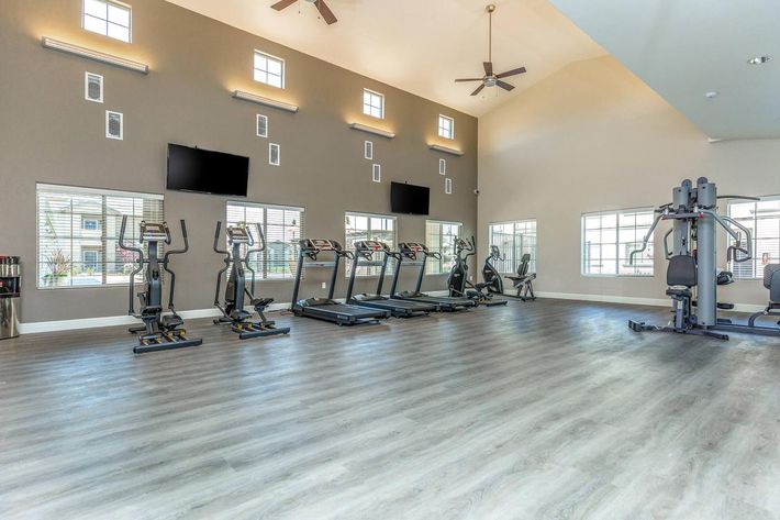 Fitness Center with TVs