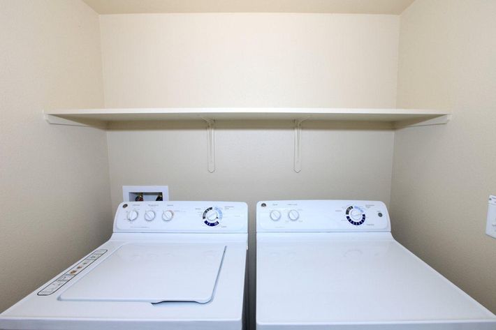 Washer-dryer in home at Greystone Apartments