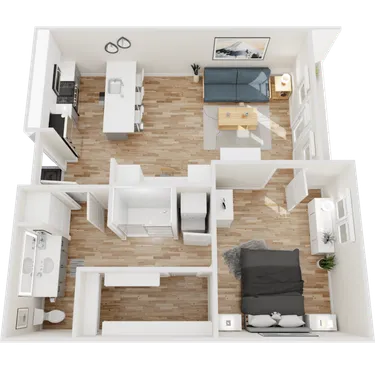 Floor-plan diagram at Onyx Uptown PHX.