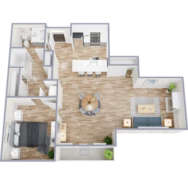 Floor-plan diagram at Onyx Uptown PHX.