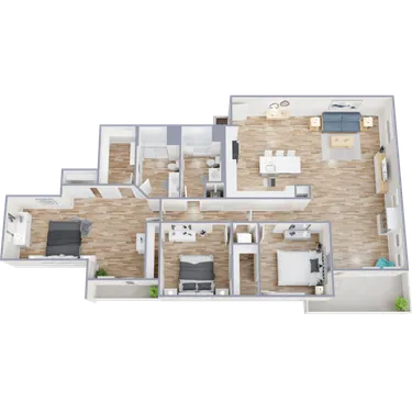 Floor-plan diagram at Onyx Uptown PHX.