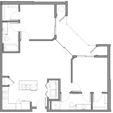 Camelback two-bedroom layout · 984 sq ft at View 32.