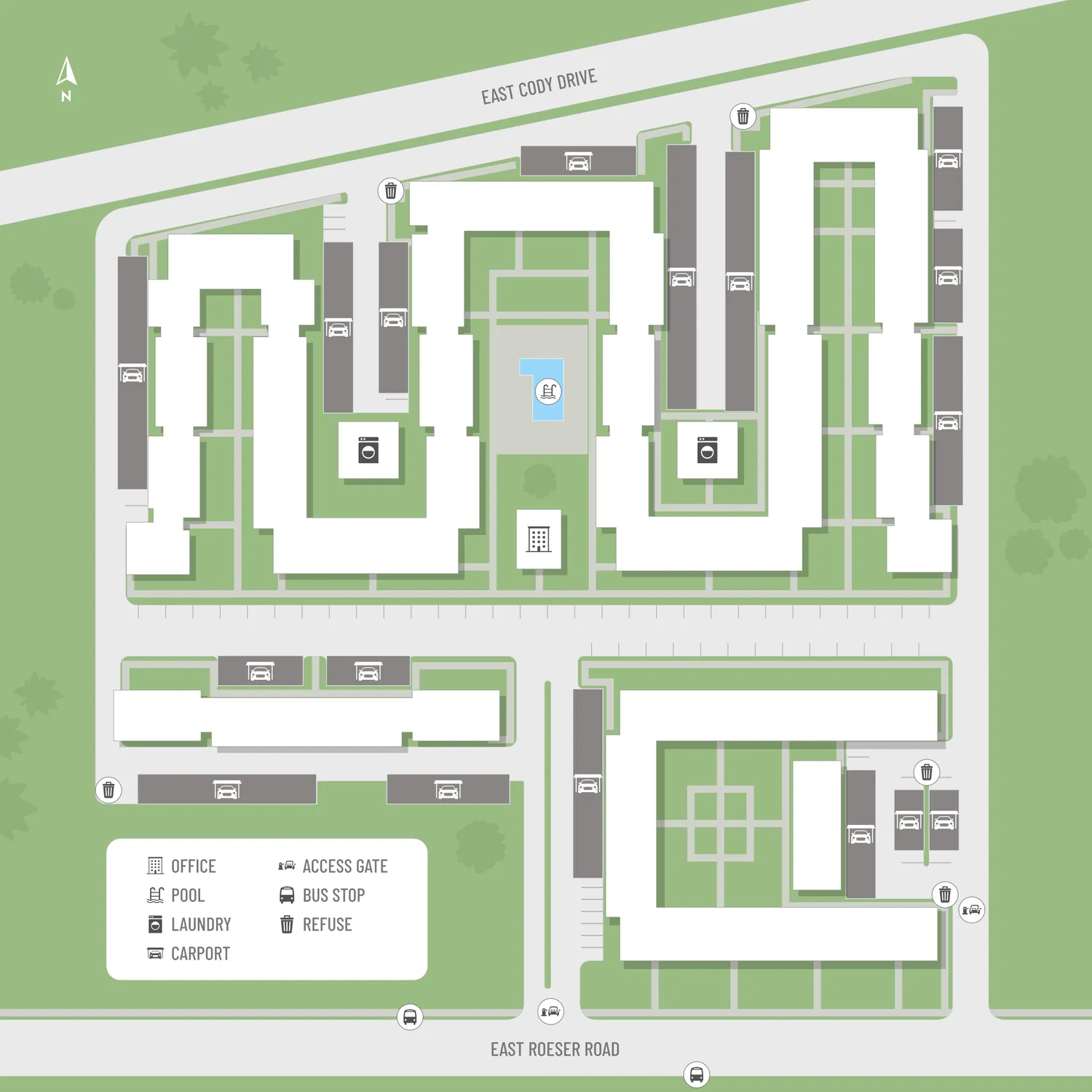 Community site plan at Mountain Vista.
