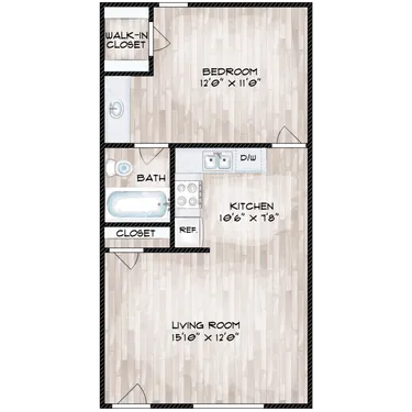 Floor-plan diagram at Escondido.
