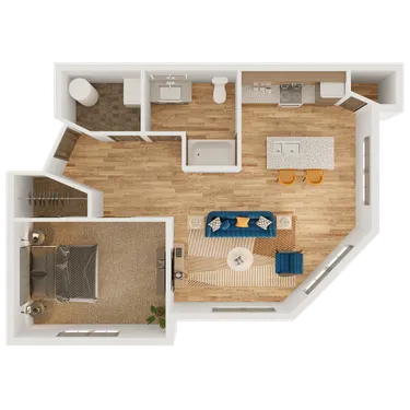 3D apartment layout preview at CIRQ 44.