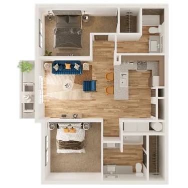 3D apartment layout preview at CIRQ 44.